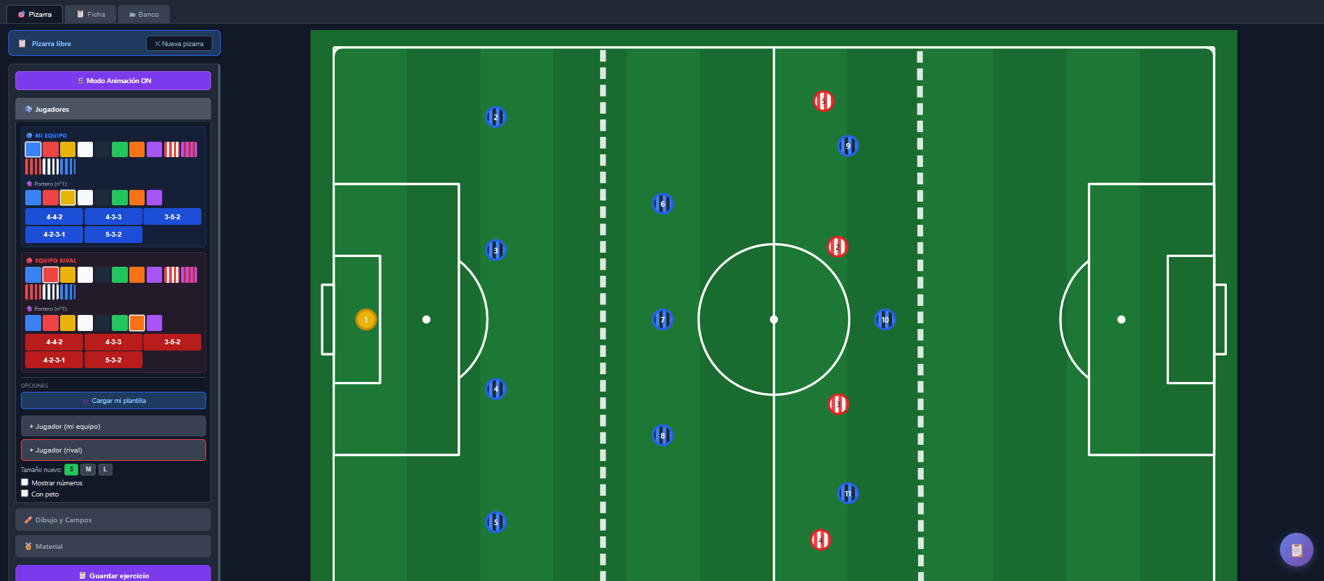 Pizarra Táctica TopLiderCoach